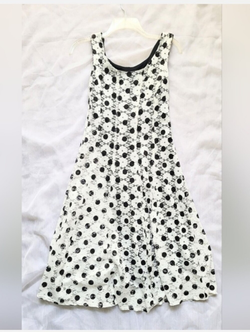 NWOT!Polka-Dot Lace Sleeveless Women's Formal Summer Midi Cocktail Party Dress 6 - Picture 16 of 16